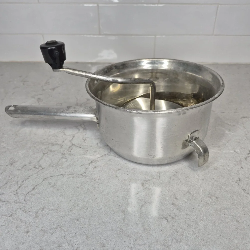 Vintage Foley Food Mill No. 101 Stainless Steel‎ 2 Quart Masher Ricer Strainer